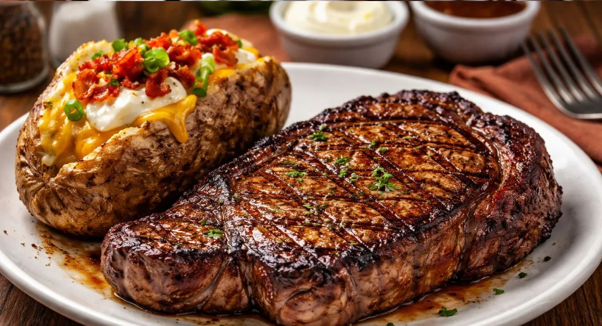 7 Chain Restaurants Serving the Best Ribeye and Baked Potato