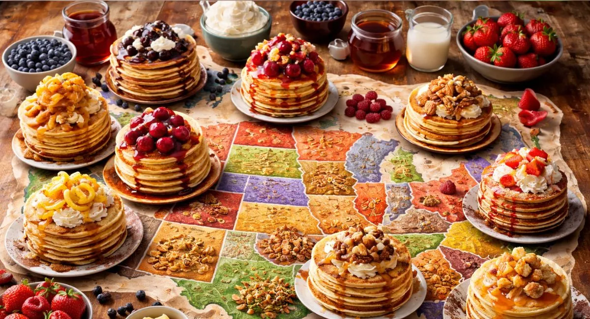 America’s Tastiest Pancakes: State-by-State Guide