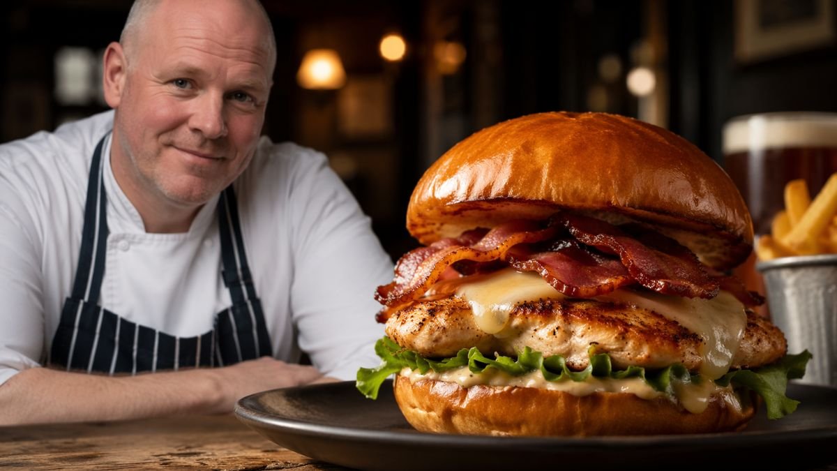 Tom Kerridge’s Secret to Perfect Pub Grub: Ultimate Chicken & Bacon Burger Recipe